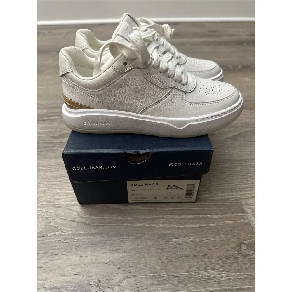 Cole Haan GP Crossover Sneaker W26609 White Size 5 US 35 EU 2.5 UK NEW IN BOX